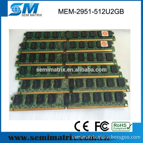 MEM-2951-512U2GB 512MB to 2GB DRAM Upgrade (1 2GB DIMM) for 2951 ISR